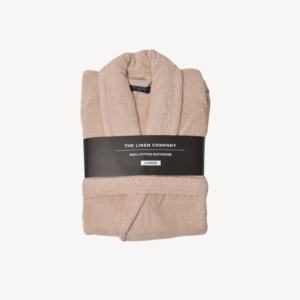 Soft Pink Shawl Collar Bathrobe